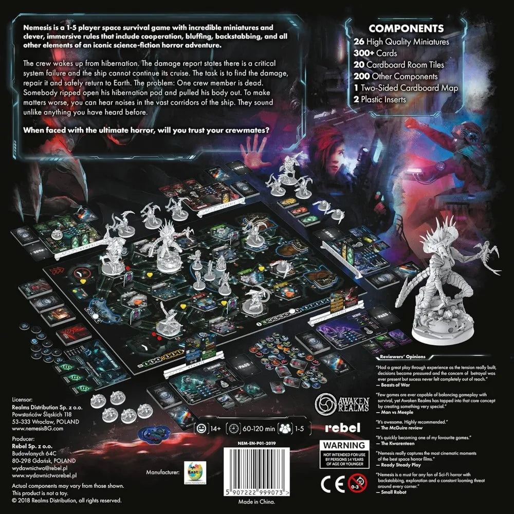 Nemesis Board Game for Adults and Teens  Ages 14+