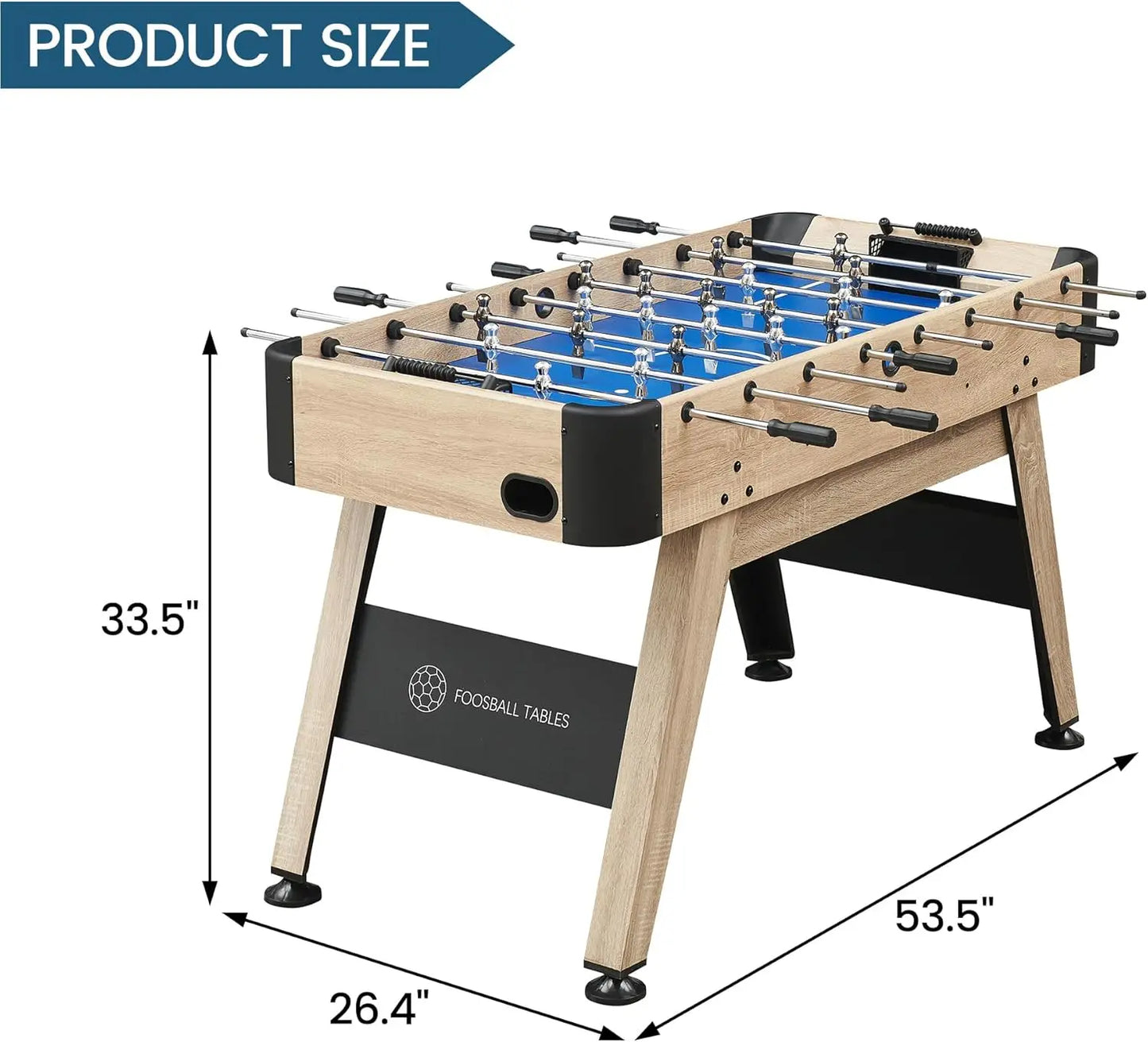 54 Inch Full Size Foosball Table