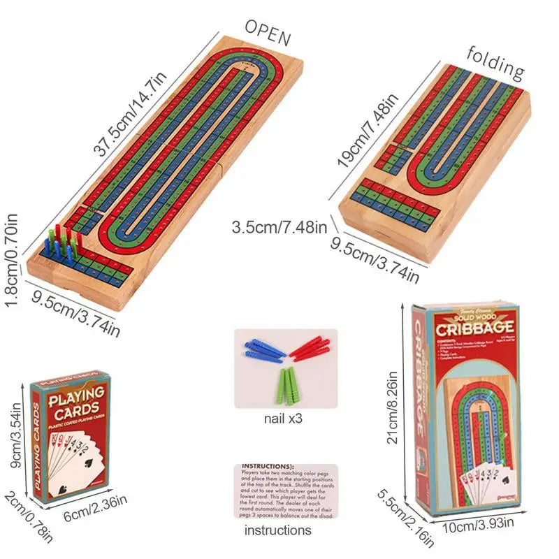 Wooden Cribbage Board